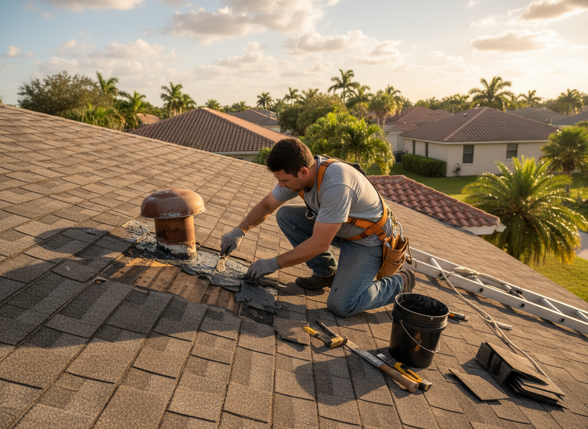 Roofing contractor in Leisure City